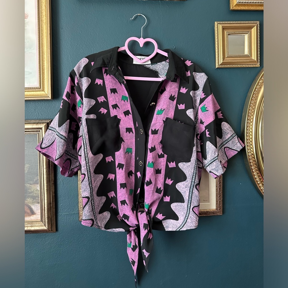 Vintage Mesh like button up